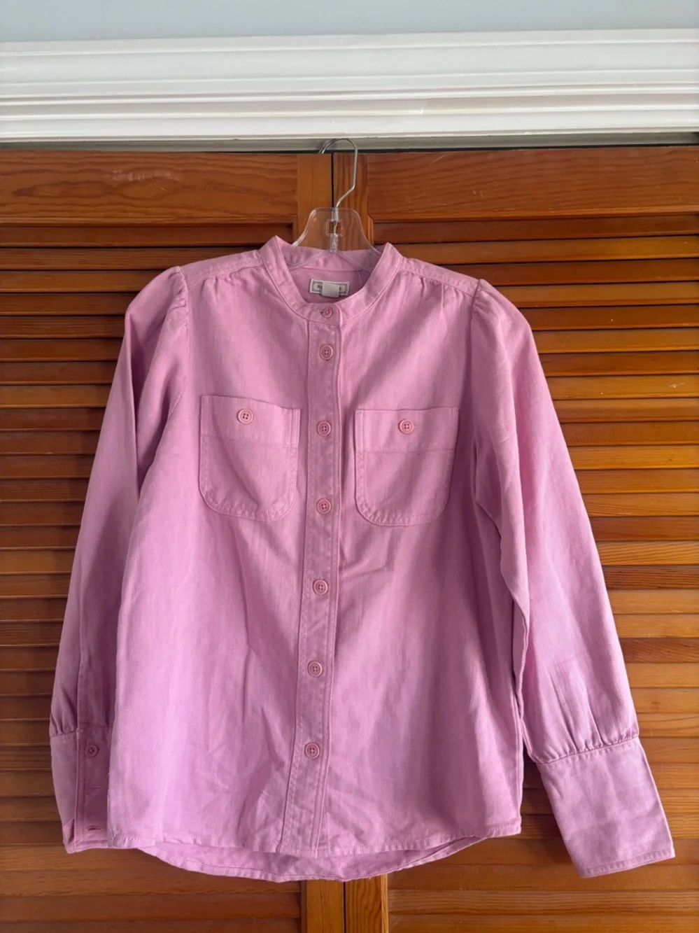 J‎ Crew Point Sur Draped Button Down Classic Long Sleeve Shirt Size XXS NWOT